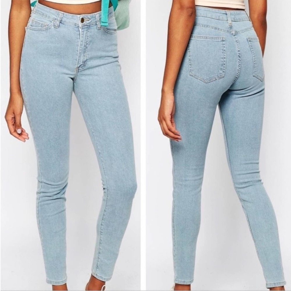 American Apparel Light Blue Skinny Jeans